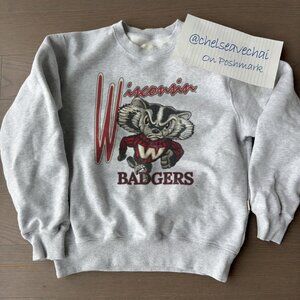 Vintage 90s University of Wisconsin Badgers Sweatshirt, Wisconsin Badgers Shirt